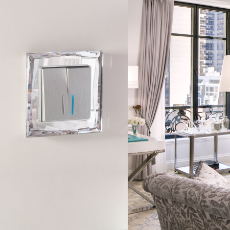 Diamant Рамка на 1 пост (зеркальный) Werkel