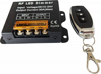 Диммер кнопочный RF с радиопультом 360w/720w 12/24v для св/д ленты Giant4
