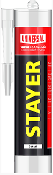 Герметик универсальный силиконовый белый 260 мл STAYER