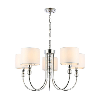 Светильник подвесной Хром/Белый E14 5*40Вт SLE111103-05 EVOLUCE