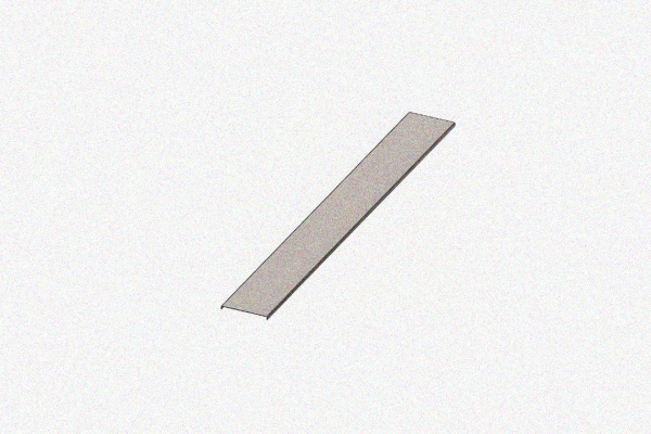 Крышка лотка КЛ 300 УХЛ2,5, оцинкованный лист S1,0