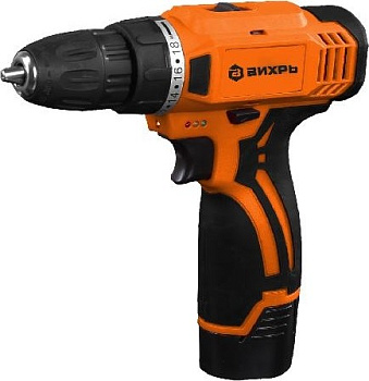 Дрель-шуруповерт аккумуляторный ДА-12Л-2 ВИХРЬ