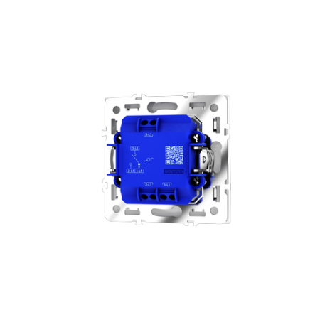 Проходной переключатель встраиваемый Voltum S70 одноклавишный 10А, (белый глянцевый)