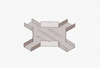 Лоток крестообразный замковый глухой КМЗГ 100х60 УХЛ1, горячее цинкование S1,5