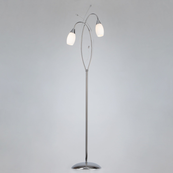 Напольный светильник 2*E14 40Вт хром IP20 Ginevra (22080/2F хром) Eurosvet