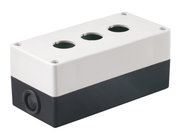 Корпус поста КП103 для кнопок управления 3 места белый IEK