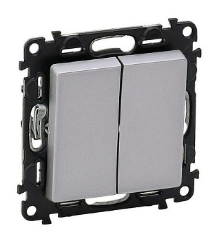 Valena LIFE Механизм выключателя СУ 2 кл 10А алюминий IP20 Legrand