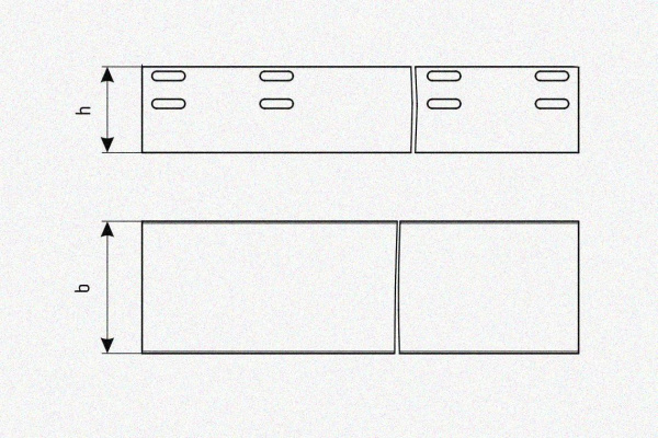Лоток глухой ЛМГ 500х50х2000 У3, окрашенный, S1,5