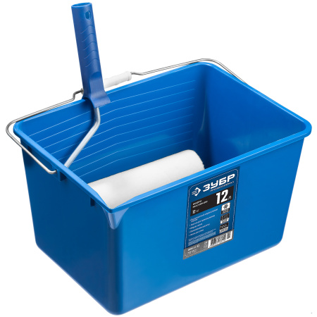 Малярное пластиковое ведро, 12 л, высокопрочное, Профи ЗУБР