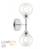 Бра E14 2*40W 220V EVERLY хром,стекло LUMION