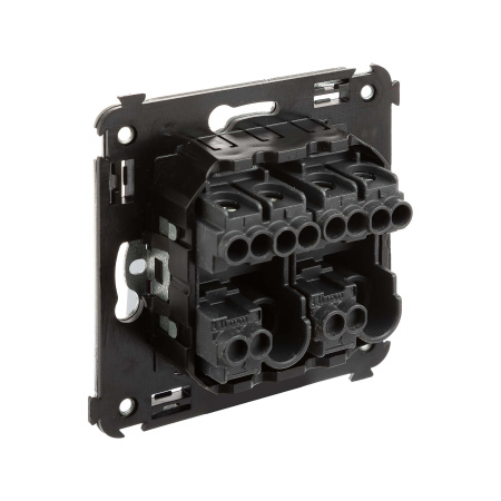 Кнопка двухклавишная в стену, "Avanti", "Закаленная сталь" DKC