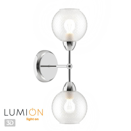 Бра E14 2*40W 220V EVERLY хром,стекло LUMION