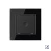 Одноклавишный проходной сенсорный выключатель Module, цвет черный Livolo