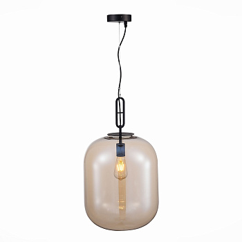 Светильник подвесной Черный/Коньячный E27 1*40Вт SL1050.413.01 ST LUCE