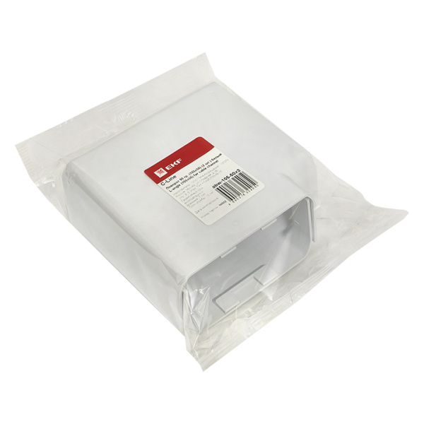 Поворот 90 гр, (105х50) (2 шт) белый C-Line EKF