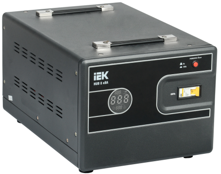 Стабилизатор напряжения переносной HUB 8кВА IEK