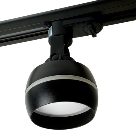Светильник трековый под лампу GX53 15W 230V черный AL165 серия Luna Feron  