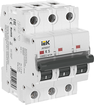 Выключатель автоматический ВА МОД M10N 3П K 5А ARMAT IEK