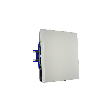 Выключатель с самовозвратом встраиваемый Voltum S70 одноклавишный 10А, (сталь)