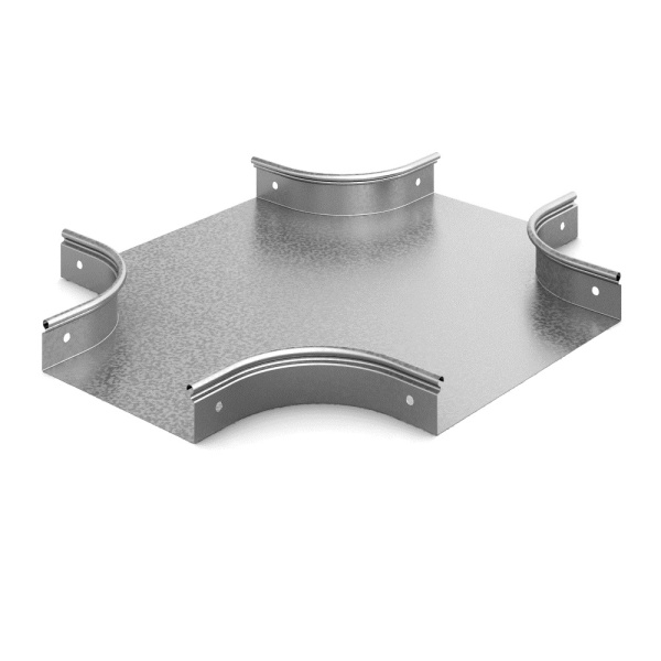 Переход крестообразный плавный 200х100х100, толщ. 0,7 мм, Сендзимир цинк Ostec Переход крестообразный плавный 200х100х100, толщ. 0,7 мм, Сендзимир цинк Ostec