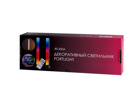 Декоративный светильник Fort Light с пультом ДУ RocketSocket, 5.0Вт, RGBIC цвета, 15 режимов + музыкальный, регулировка яркости, таймер, черный