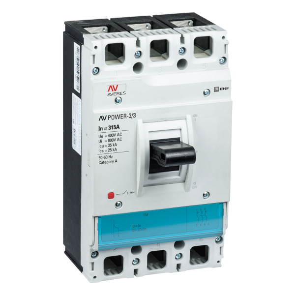 Выключатель автоматический AV POWER-3/3 315А 35кА TR 3 315А ТМ 35кА AV POWER EKF Выключатель автоматический AV POWER-3/3 315А 35кА TR 3 315А ТМ 35кА AV POWER EKF