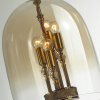 Подвес E14 4*40W BELL бронзовый с патиной/"коньячный"/стекло ODEON LIGHT
