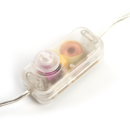 Сетевой шнур с диммером 230V 2м, прозрачный, DM103-200W