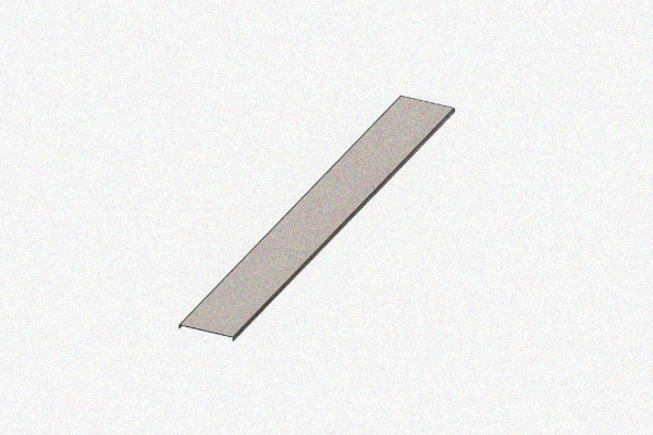 Крышка несущего лотка КНЛ60-П3,0 УТ1,5, оцинкованный лист S1,5