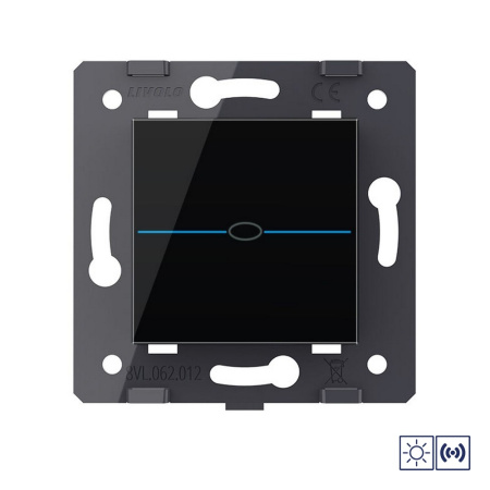 Сенсорный импульсный выключатель 1 клавиша Quadro (механизм) Livolo