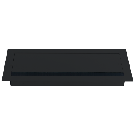 Donel Кабельный громмет (лючок) в стол, 310*120мм, цвет: черный