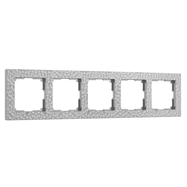 Hammer Рамка на 5 постов (серебряный) Werkel