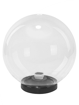 Светильник НТУ 03-100-301 шар d=300 мм IP54 (прозрачный ПММА, основание плоское ПК 145, Е27) TDM