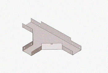 Лоток тройниковый глухой ОТГ 400х150 УТ1,5, горячее цинкование S1,5