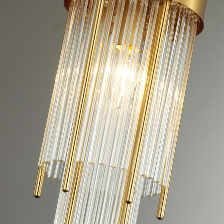 Подвес E14 1*40W YORK золото/металл/стекло ODEON LIGHT
