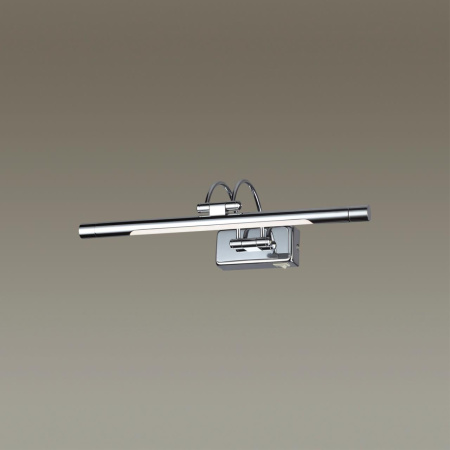 Подсветка для картин с выкл.LED 5W 4000К 380Лм REVOLA хром/металл/акрил ODEON LIGHT