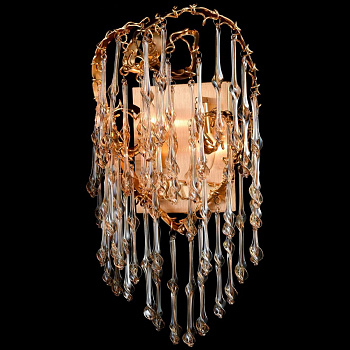 Бра Золото/Янтарный E14 2*40Вт WE187.02.301 WERTMARK