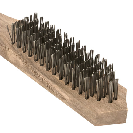 Кордщетка стальная, деревянная ручка, 5 рядная Master EKF