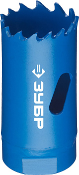 25мм, коронка биметаллическая, быстрорежущая сталь ЗУБР