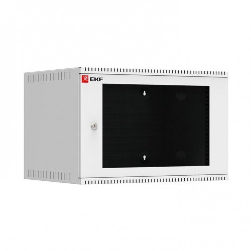 Шкаф телекоммуникационный настенный 6U (600х450) дверь стекло, Astra серия PROxima EKF