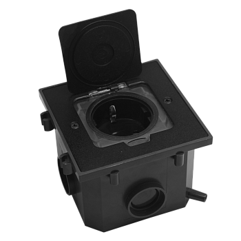 Donel Лючок 2 мод. (1 мод. 45х45 мм.), антрацит, IP44, (с уст. набором)