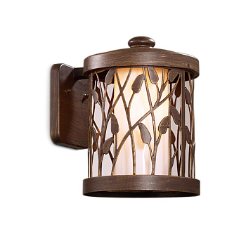 Уличный настен св-к IP44 E27 100W 220V LAGRA патина коричневый B ODEON LIGHT