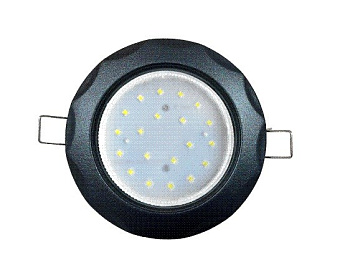 Светильник встр. GX53 H4 9014 звезда черный матовый 38x116 Ecola