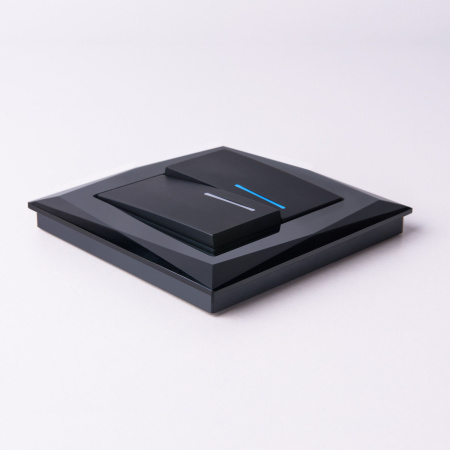 Diamant Рамка горизонт/вертик 1 пост . Черный IP20 Werkel