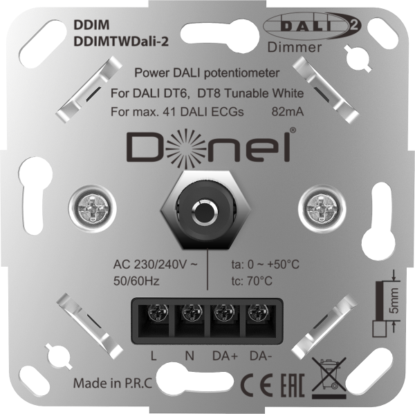 Donel серии DDIM Потенциометр Dali 10-16.5В DC, 82мА,с встроенным источником питания, роторный
