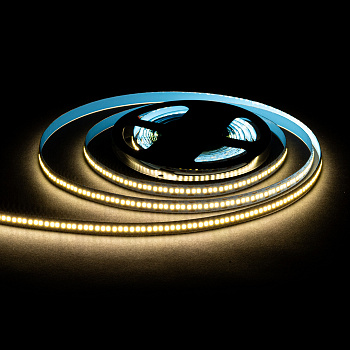 LSE-266 Светодиодная лента 12В, 19,2Вт/м, 2200 лм/м, 4000К, smd2835, 240д/м, IP20, ширина подложки 10мм, 5м, д/б OGM