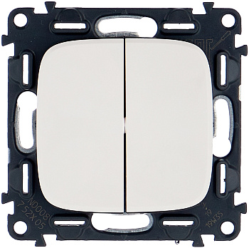 Valena Allure Механизм выключателя СУ 2-кл. безвинтовые зажимы 10А белый IP20 Legrand