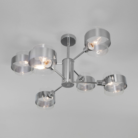 Потолочный светильник в стиле лофт 6*E14 60Вт хром IP20 Arcada (70127/6 хром) Eurosvet