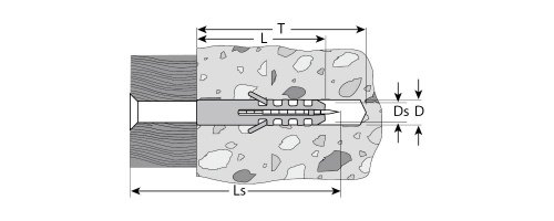 Дюбель распорный полипропиленовый, тип "ЕВРО", в комплекте с шурупом, 8 х 40 / 4,5 х 50 мм, 10 шт, ЗУБР фото 2
