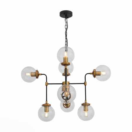 Люстра подвесная Черный, Золото/Прозрачный E27 8*40Вт SL234.403.08 ST LUCE